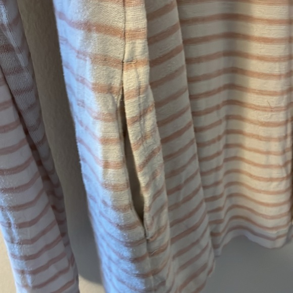 Pink Stripped Cardigan with Pockets | L - Picture 2 of 5